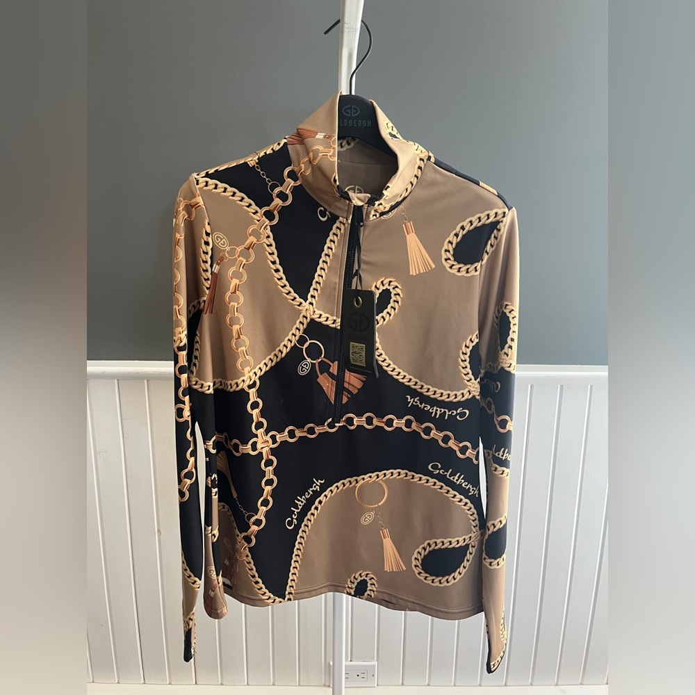 Goldbergh Women’s Gold Chain Pattern Ski Pully